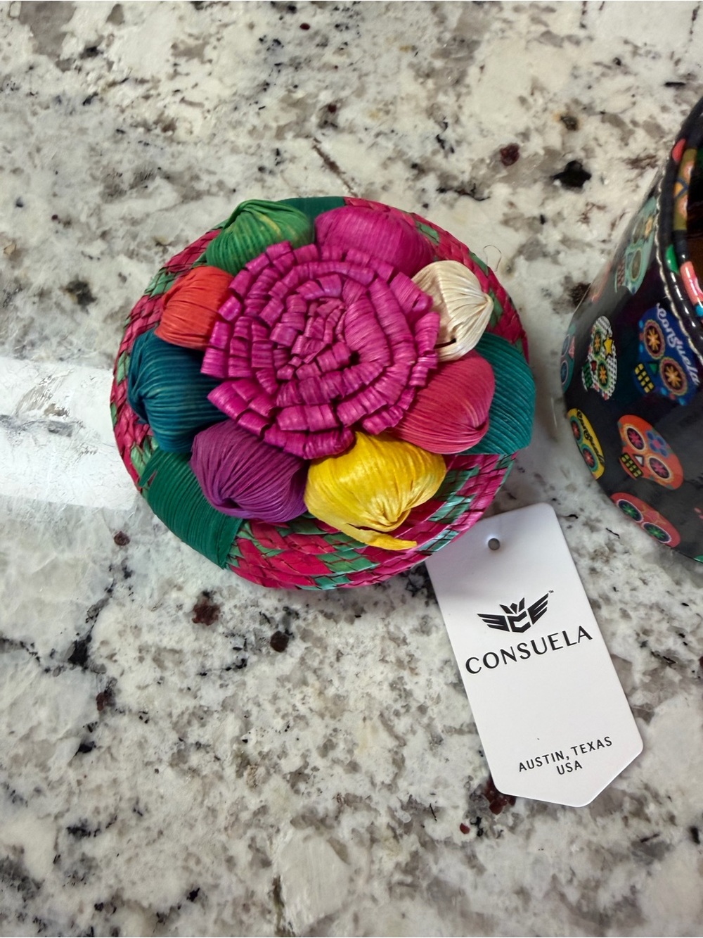 Consuela Pink & Green Small Round Accessories Box - Picture 4 of 7
